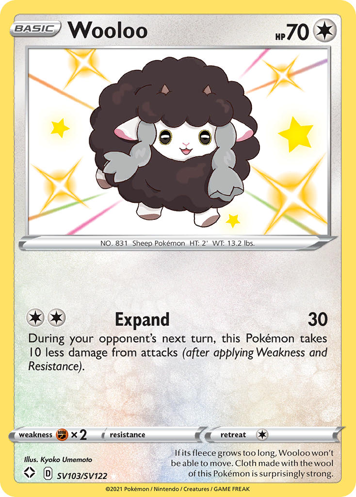 Wooloo (SV103/SV122) [Sword & Shield: Shining Fates] | Jomio and Rueliete's Cards and Comics