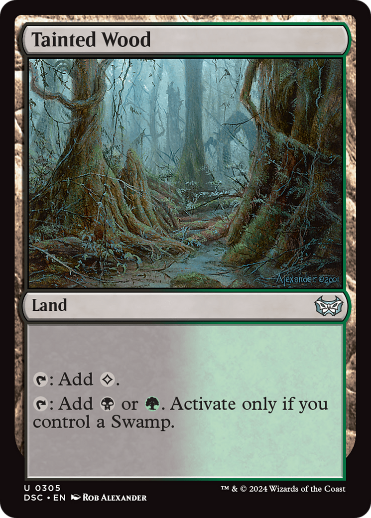 Tainted Wood [Duskmourn: House of Horror Commander] | Jomio and Rueliete's Cards and Comics