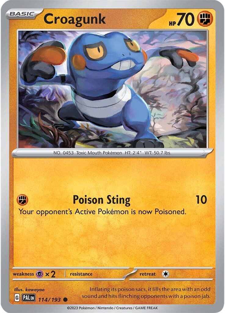 Croagunk (114/193) [Scarlet & Violet: Paldea Evolved] | Jomio and Rueliete's Cards and Comics