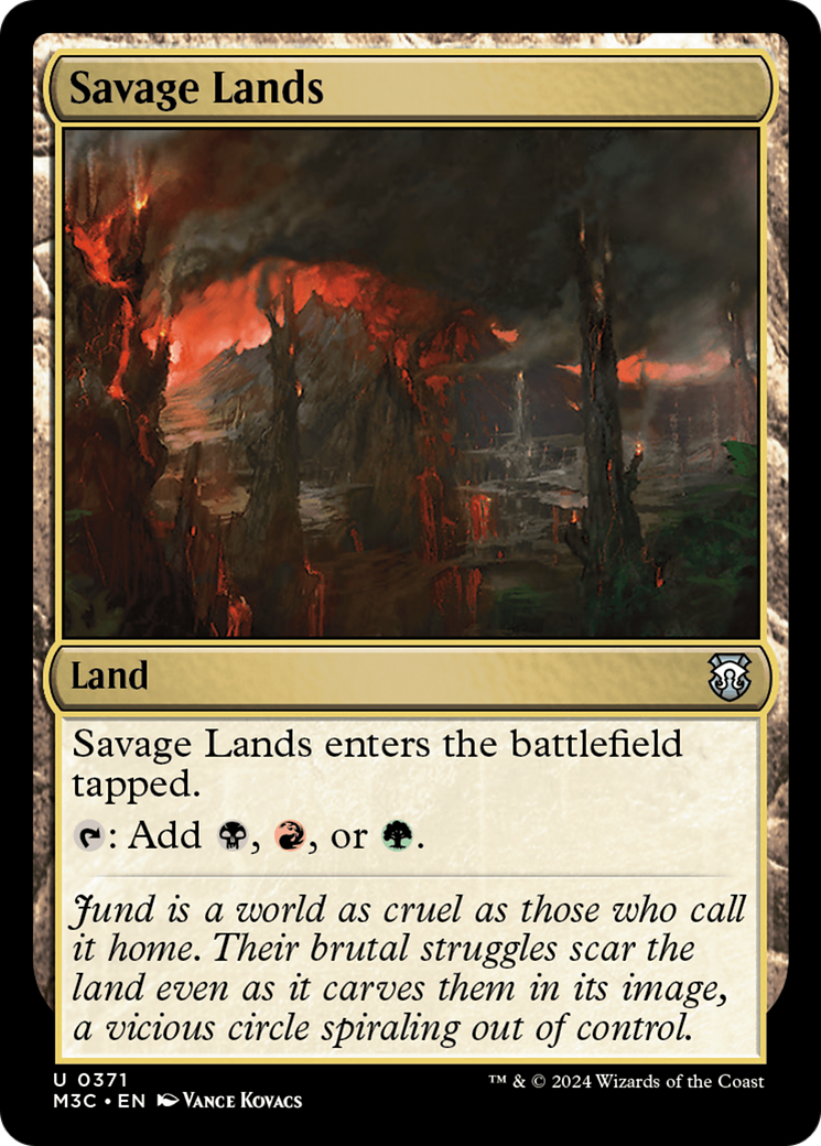 Savage Lands (Ripple Foil) [Modern Horizons 3 Commander] | Jomio and Rueliete's Cards and Comics
