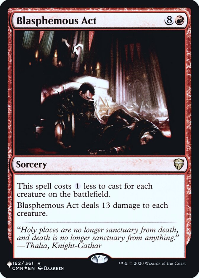 Blasphemous Act [Secret Lair: Heads I Win, Tails You Lose] | Jomio and Rueliete's Cards and Comics