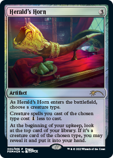 Herald's Horn [Year of the Tiger 2022] | Jomio and Rueliete's Cards and Comics