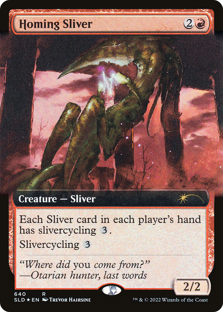 Homing Sliver (Extended Art) [Secret Lair Drop Promos] | Jomio and Rueliete's Cards and Comics