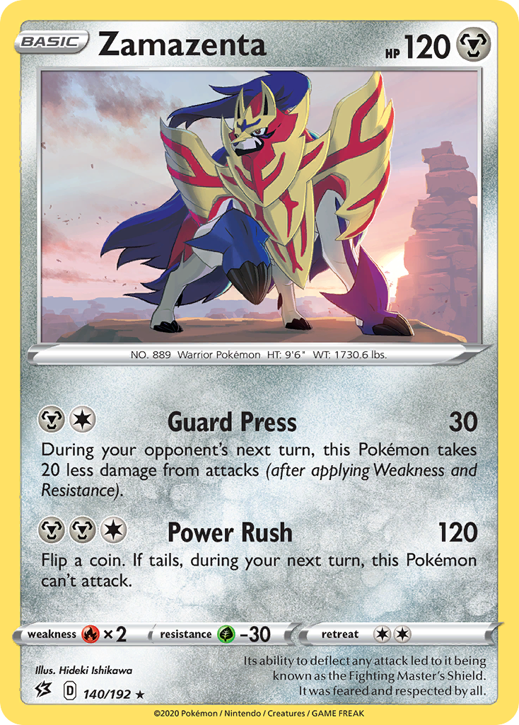 Zamazenta (140/192) [Sword & Shield: Rebel Clash] | Jomio and Rueliete's Cards and Comics