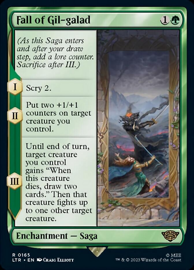 Fall of Gil-galad [The Lord of the Rings: Tales of Middle-Earth] | Jomio and Rueliete's Cards and Comics