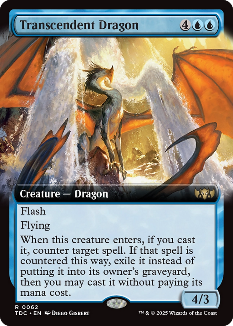 Transcendent Dragon (Extended Art) [Tarkir: Dragonstorm Commander] | Jomio and Rueliete's Cards and Comics