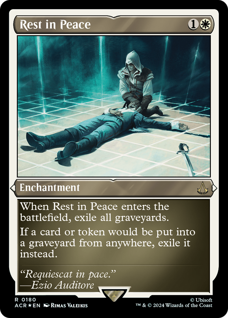 Rest in Peace (Foil Etched) [Assassin's Creed] | Jomio and Rueliete's Cards and Comics