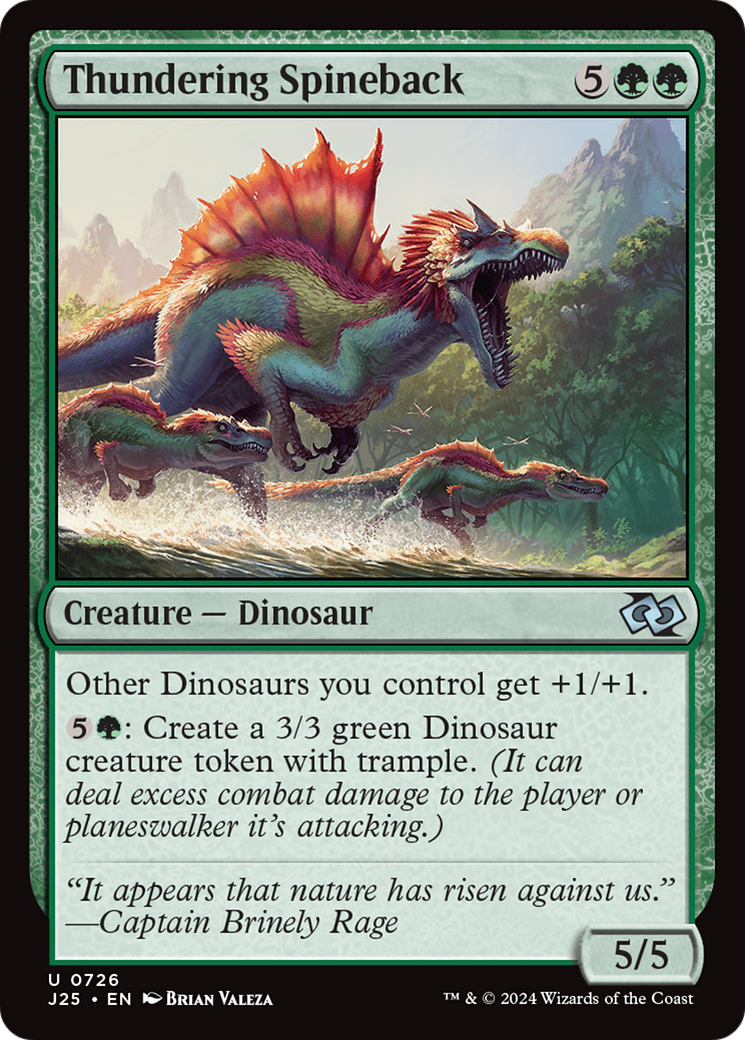 Thundering Spineback [Foundations Jumpstart] | Jomio and Rueliete's Cards and Comics
