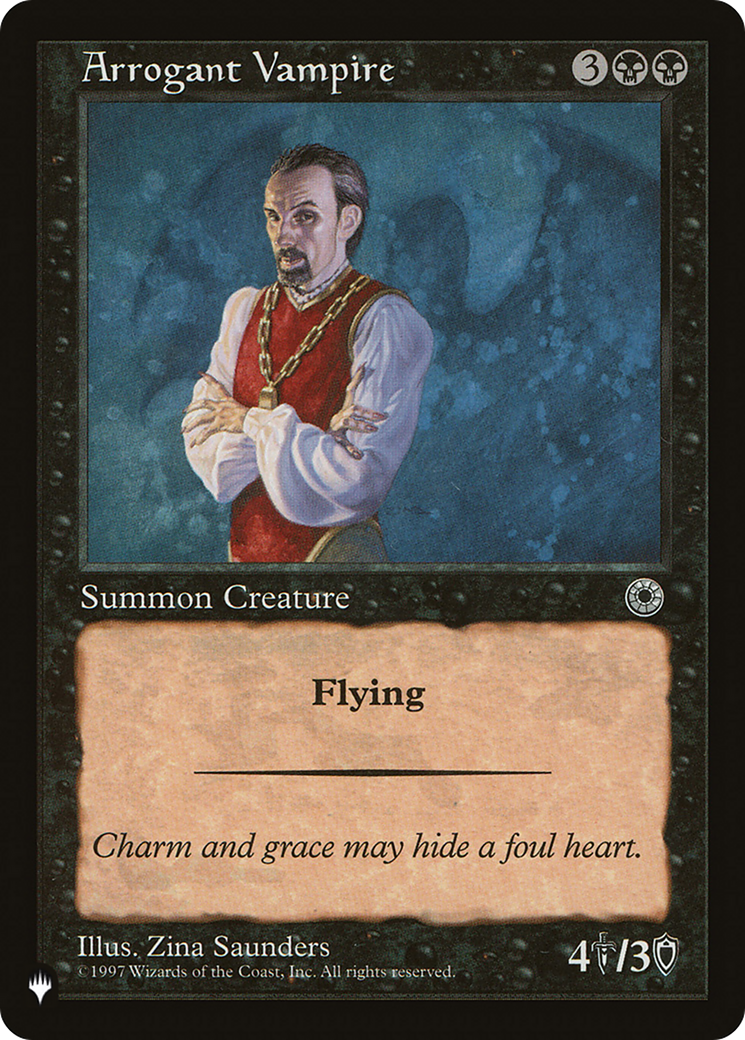 Arrogant Vampire [The List] | Jomio and Rueliete's Cards and Comics