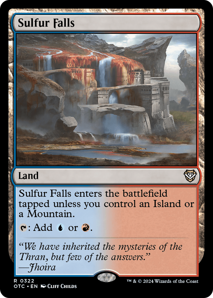 Sulfur Falls [Outlaws of Thunder Junction Commander] | Jomio and Rueliete's Cards and Comics