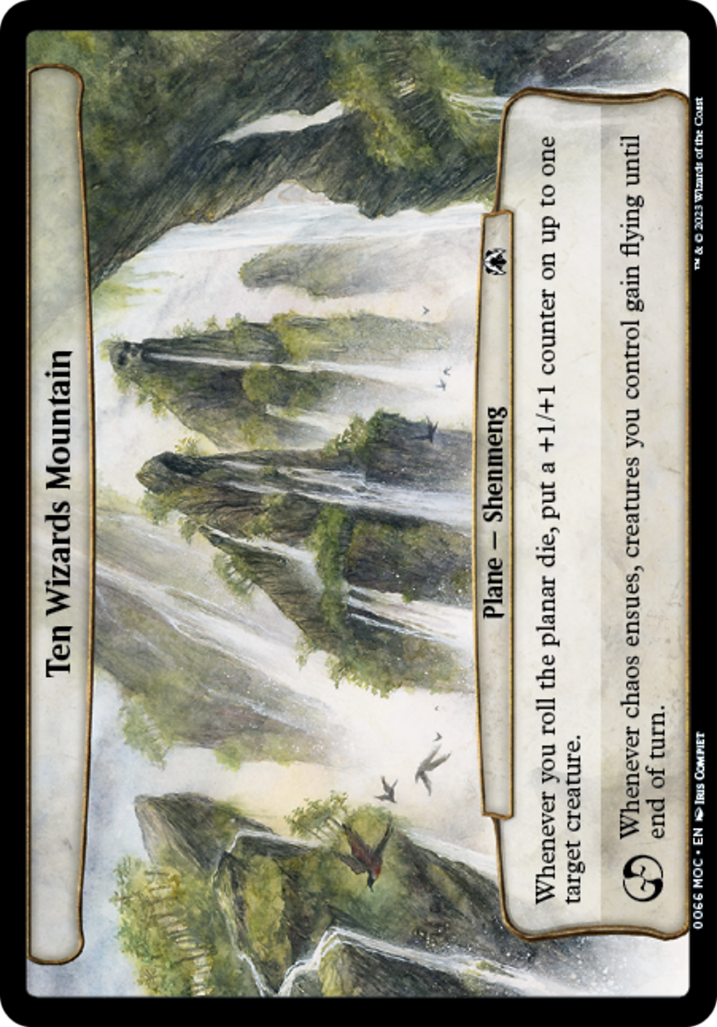 Ten Wizards Mountain [March of the Machine Commander] | Jomio and Rueliete's Cards and Comics