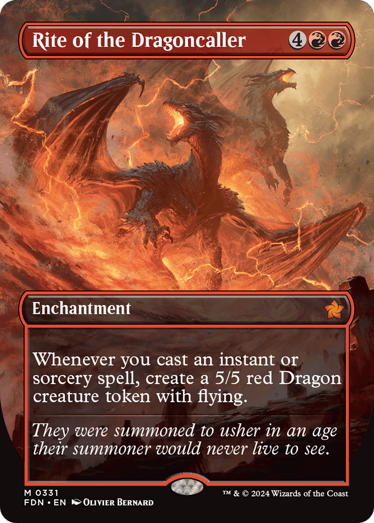 Rite of the Dragoncaller (Borderless) [Foundations] | Jomio and Rueliete's Cards and Comics