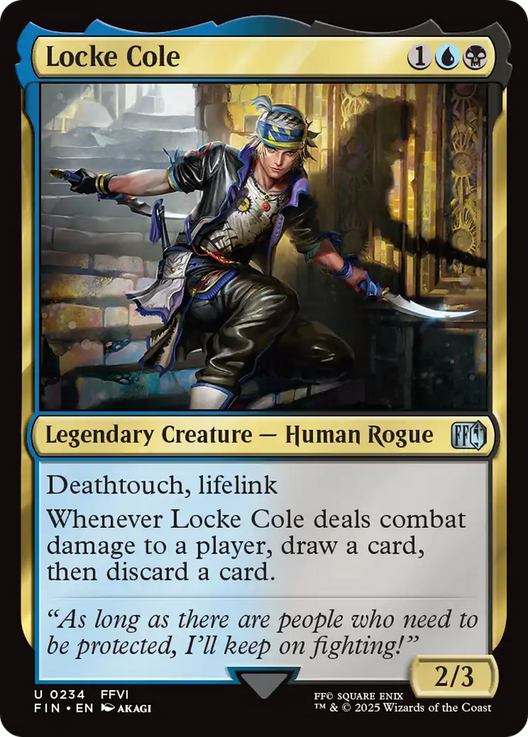 Locke Cole [FINAL FANTASY] | Jomio and Rueliete's Cards and Comics