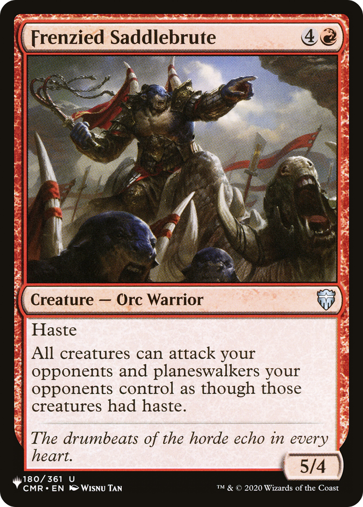 Frenzied Saddlebrute [The List] | Jomio and Rueliete's Cards and Comics