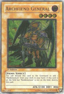 Archfiend General [FOTB-EN019] Ultimate Rare | Jomio and Rueliete's Cards and Comics