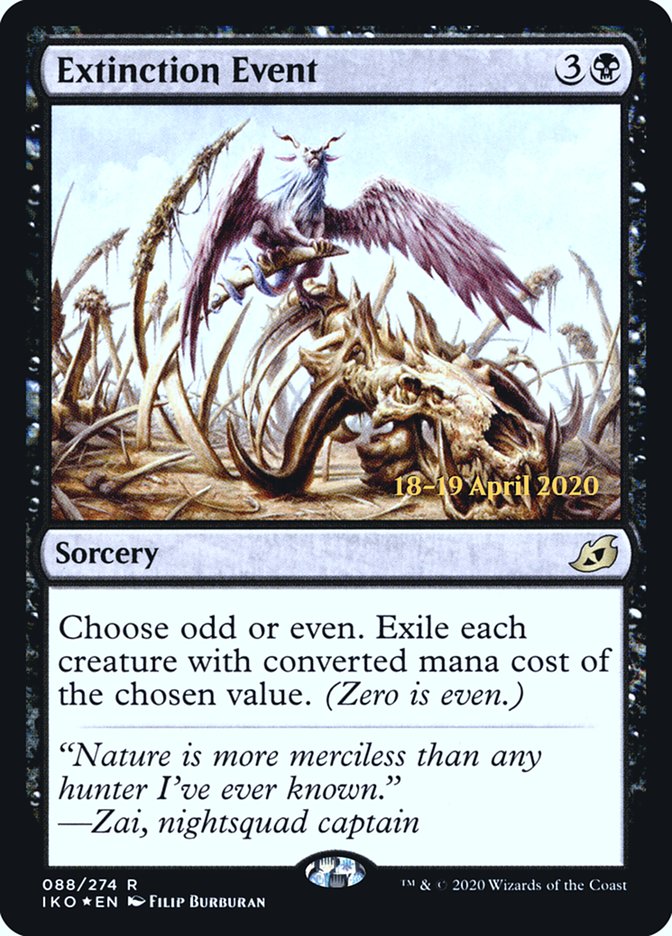 Extinction Event [Ikoria: Lair of Behemoths Prerelease Promos] | Jomio and Rueliete's Cards and Comics