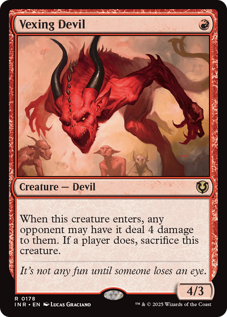 Vexing Devil [Innistrad Remastered] | Jomio and Rueliete's Cards and Comics