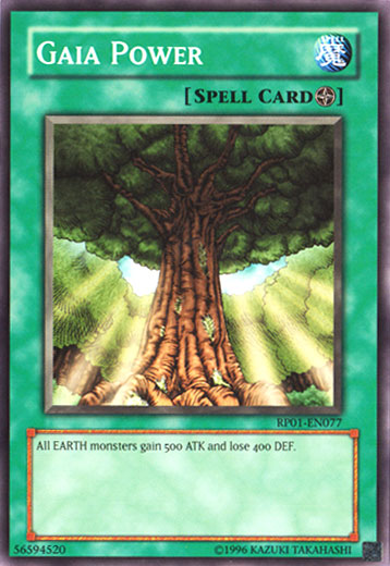Gaia Power [RP01-EN077] Common | Jomio and Rueliete's Cards and Comics