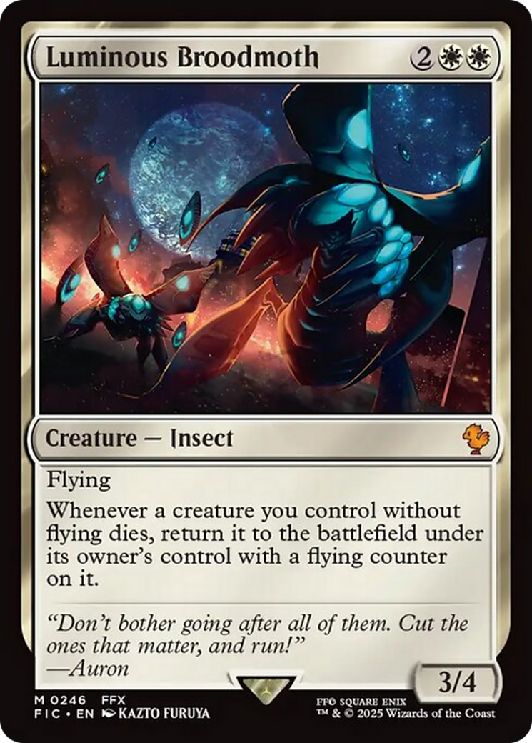Luminous Broodmoth [FINAL FANTASY Commander] | Jomio and Rueliete's Cards and Comics