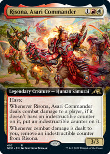 Risona, Asari Commander (Extended Art) [Kamigawa: Neon Dynasty] | Jomio and Rueliete's Cards and Comics