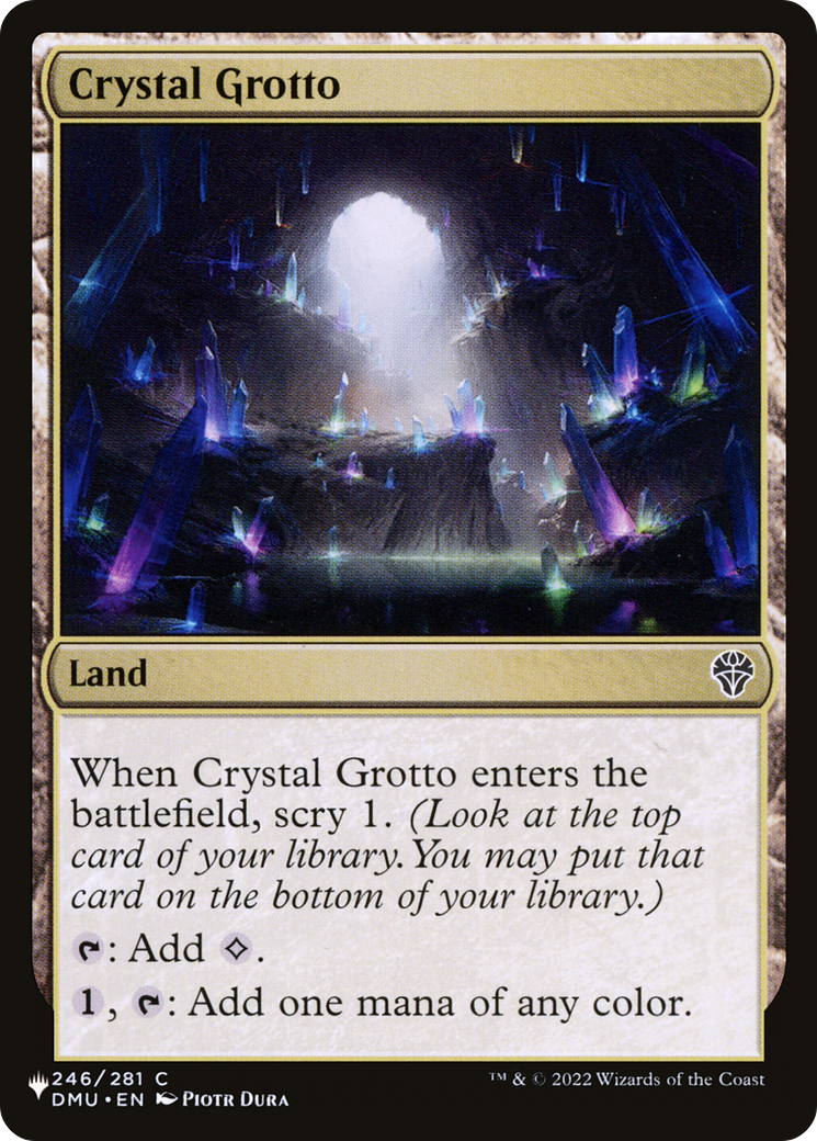 Crystal Grotto [The List] | Jomio and Rueliete's Cards and Comics