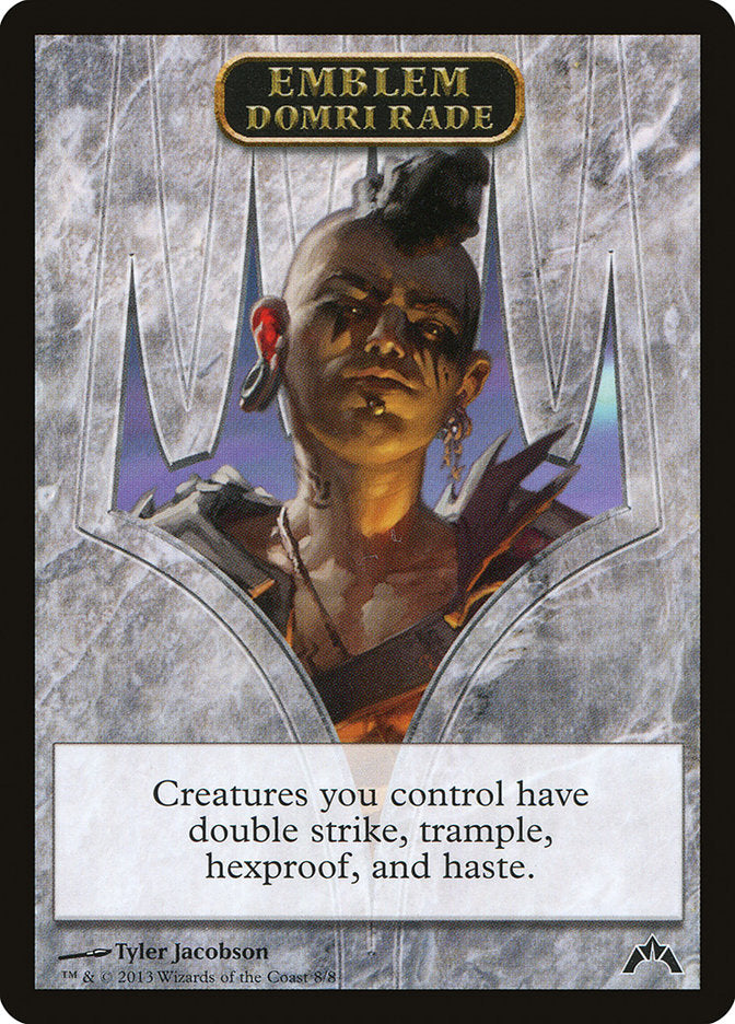Domri Rade Emblem [Gatecrash Tokens] | Jomio and Rueliete's Cards and Comics