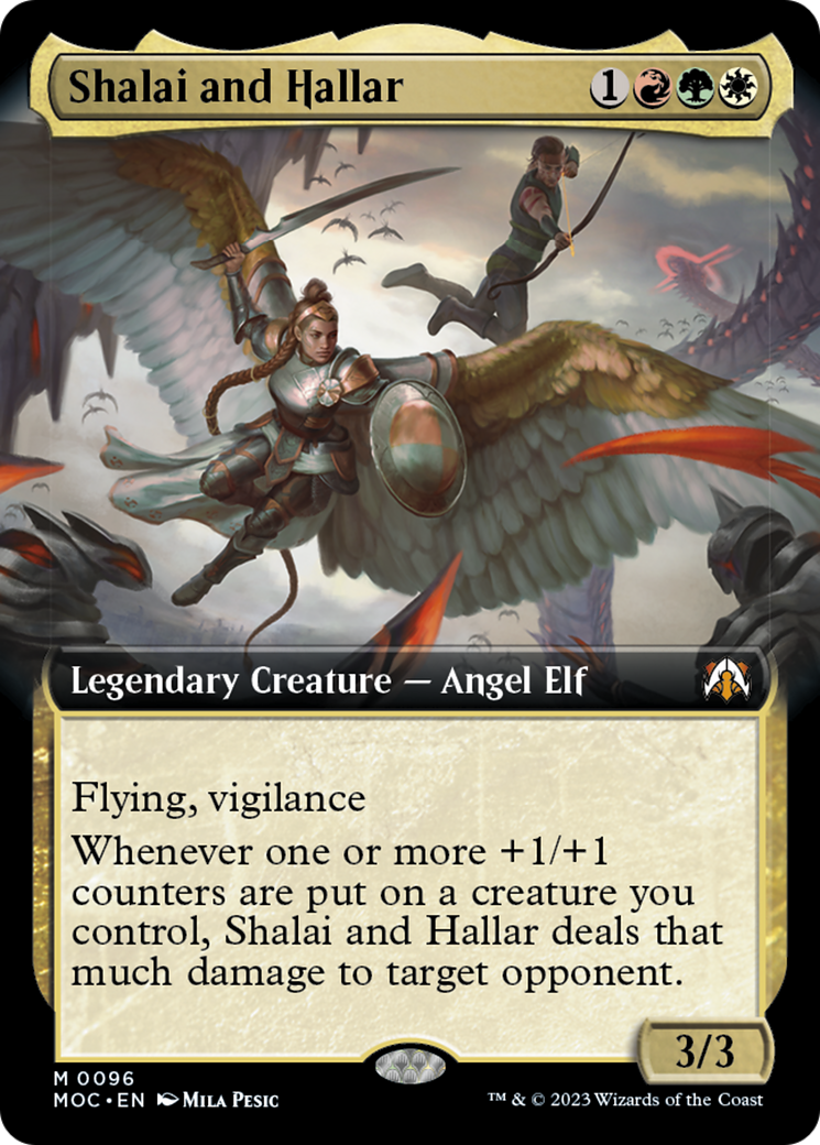 Shalai and Hallar (Extended Art) [March of the Machine Commander] | Jomio and Rueliete's Cards and Comics
