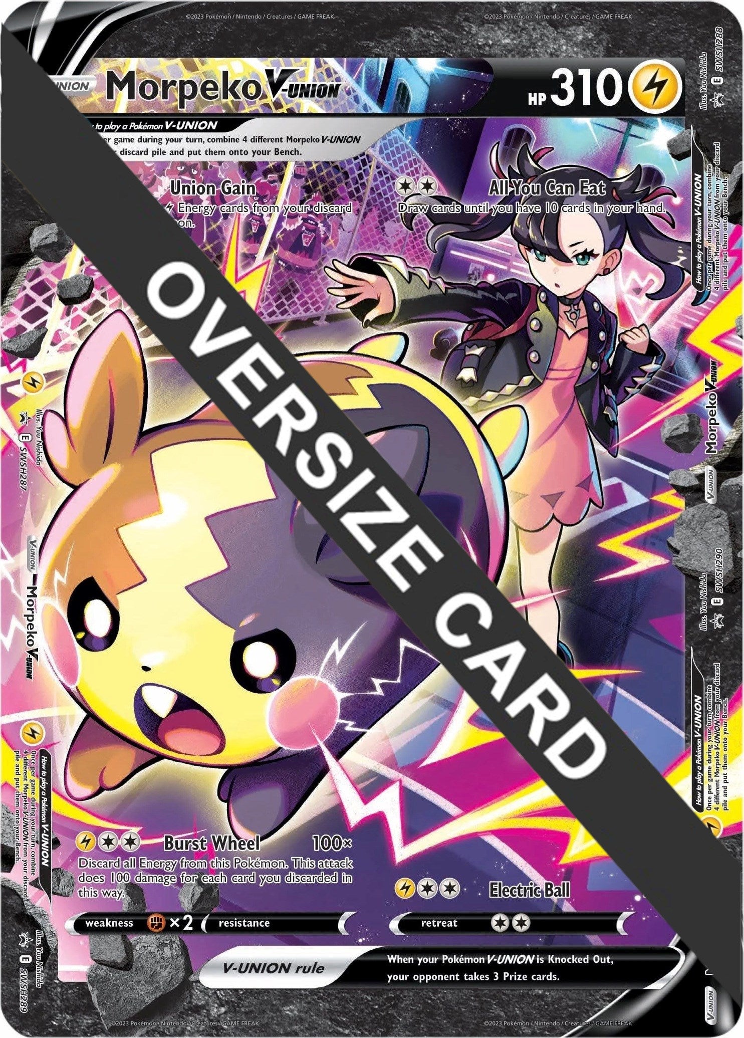 Morpeko V-UNION (SWSH287-290) (Jumbo Card) [Sword & Shield: Black Star Promos] | Jomio and Rueliete's Cards and Comics