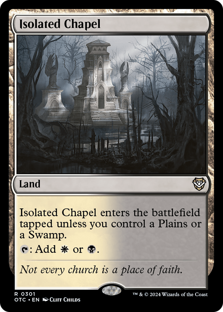 Isolated Chapel [Outlaws of Thunder Junction Commander] | Jomio and Rueliete's Cards and Comics