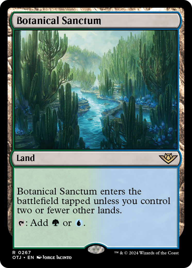 Botanical Sanctum [Outlaws of Thunder Junction] | Jomio and Rueliete's Cards and Comics