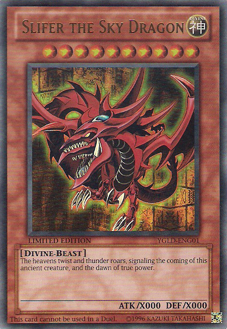 Slifer the Sky Dragon [YGLD-ENG01] Ultra Rare | Jomio and Rueliete's Cards and Comics