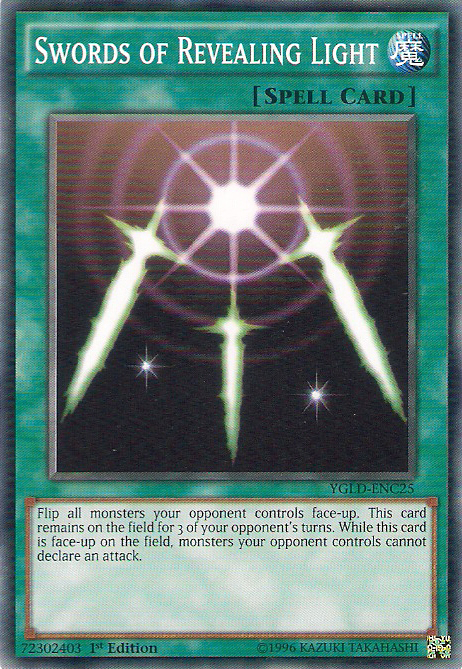 Swords of Revealing Light [YGLD-ENC25] Common | Jomio and Rueliete's Cards and Comics