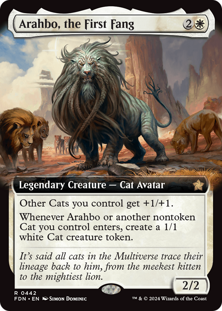 Arahbo, the First Fang (Extended Art) [Foundations] | Jomio and Rueliete's Cards and Comics
