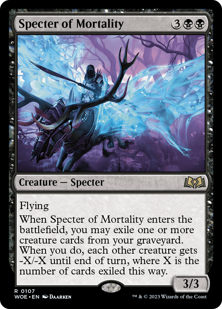 Specter of Mortality [Wilds of Eldraine] | Jomio and Rueliete's Cards and Comics