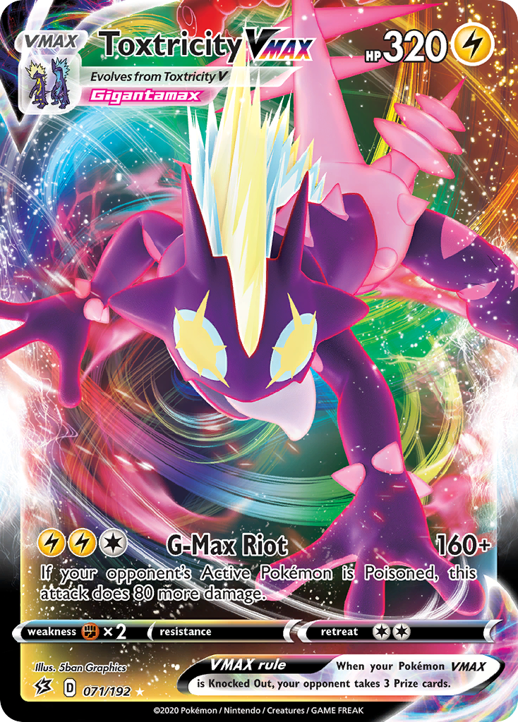 Toxtricity VMAX (071/192) [Sword & Shield: Rebel Clash] | Jomio and Rueliete's Cards and Comics