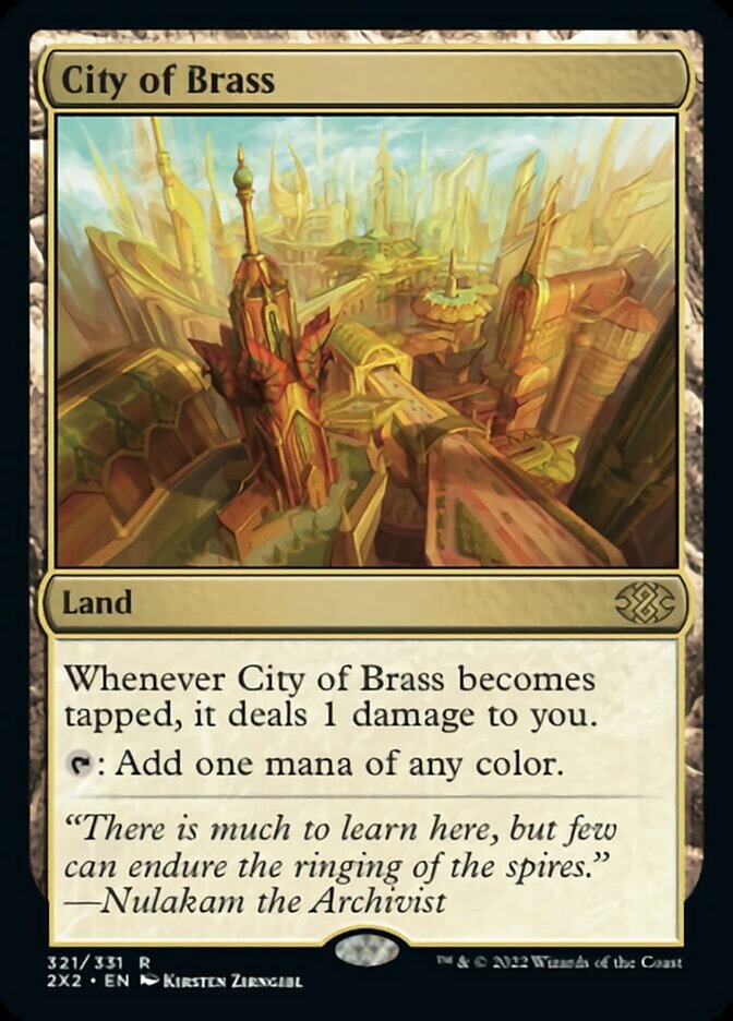 City of Brass [Double Masters 2022] | Jomio and Rueliete's Cards and Comics
