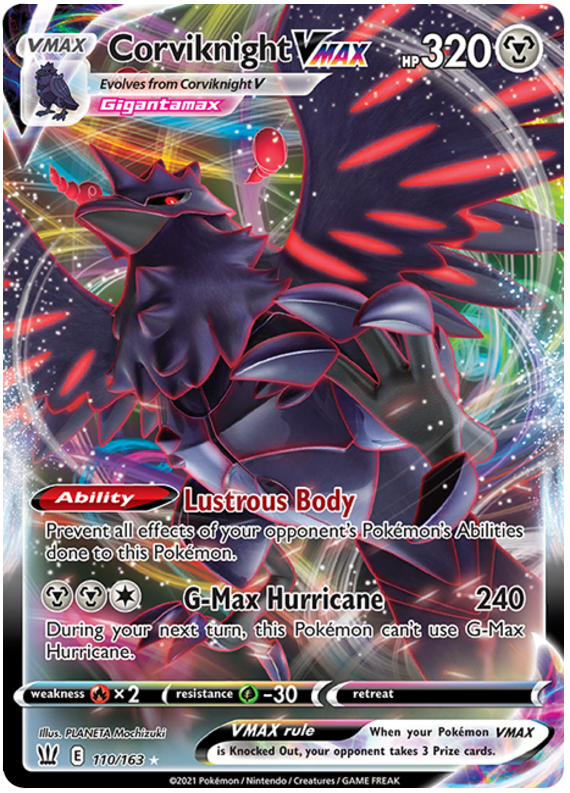 Corviknight VMAX (110/163) [Sword & Shield: Battle Styles] | Jomio and Rueliete's Cards and Comics