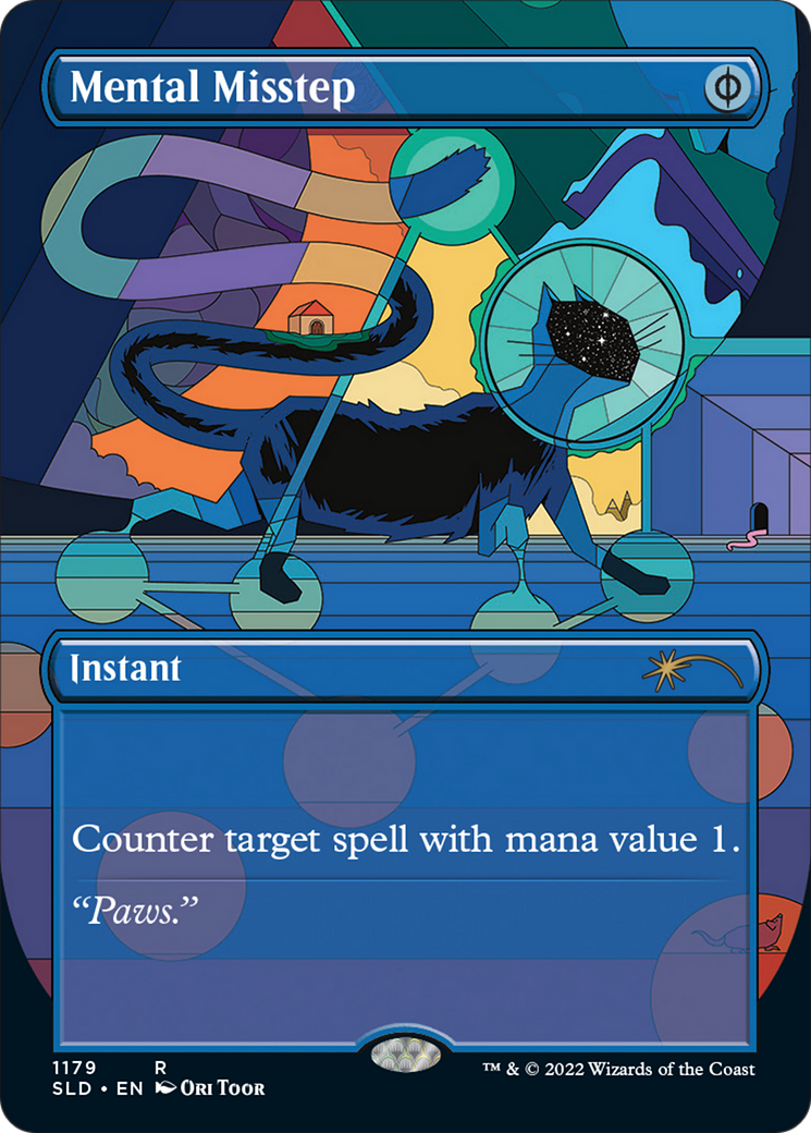 Mental Misstep (Borderless) [Secret Lair Drop Series] | Jomio and Rueliete's Cards and Comics