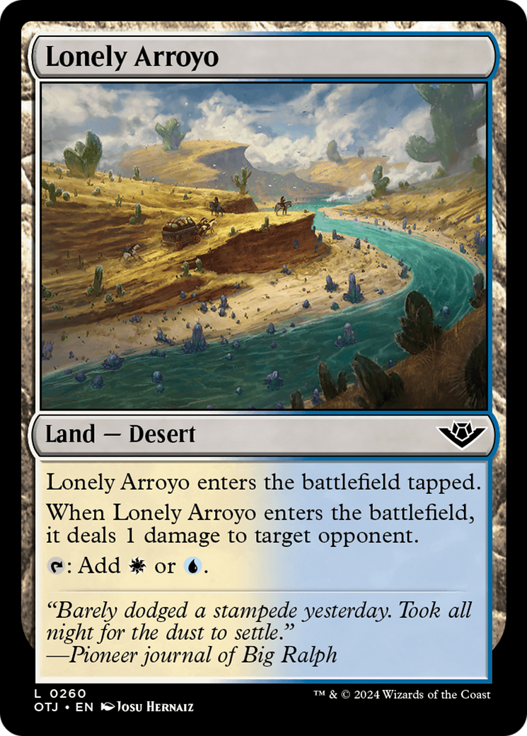 Lonely Arroyo [Outlaws of Thunder Junction] | Jomio and Rueliete's Cards and Comics