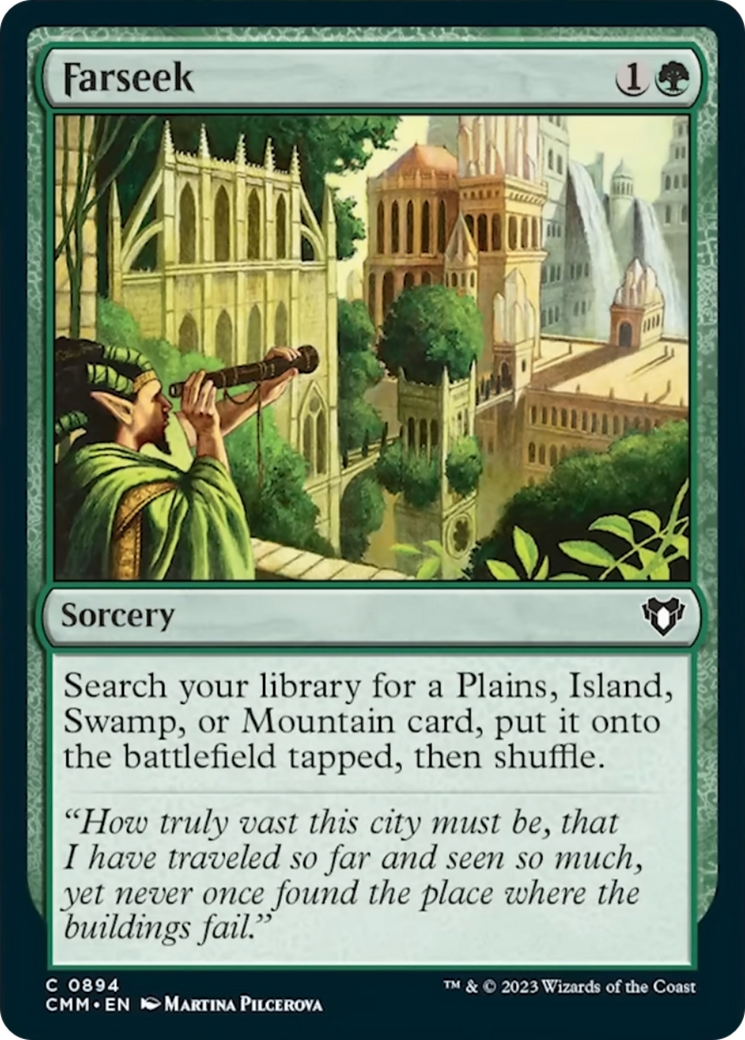 Farseek [Commander Masters] | Jomio and Rueliete's Cards and Comics