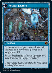 Poppet Stitcher // Poppet Factory [Innistrad: Midnight Hunt] | Jomio and Rueliete's Cards and Comics