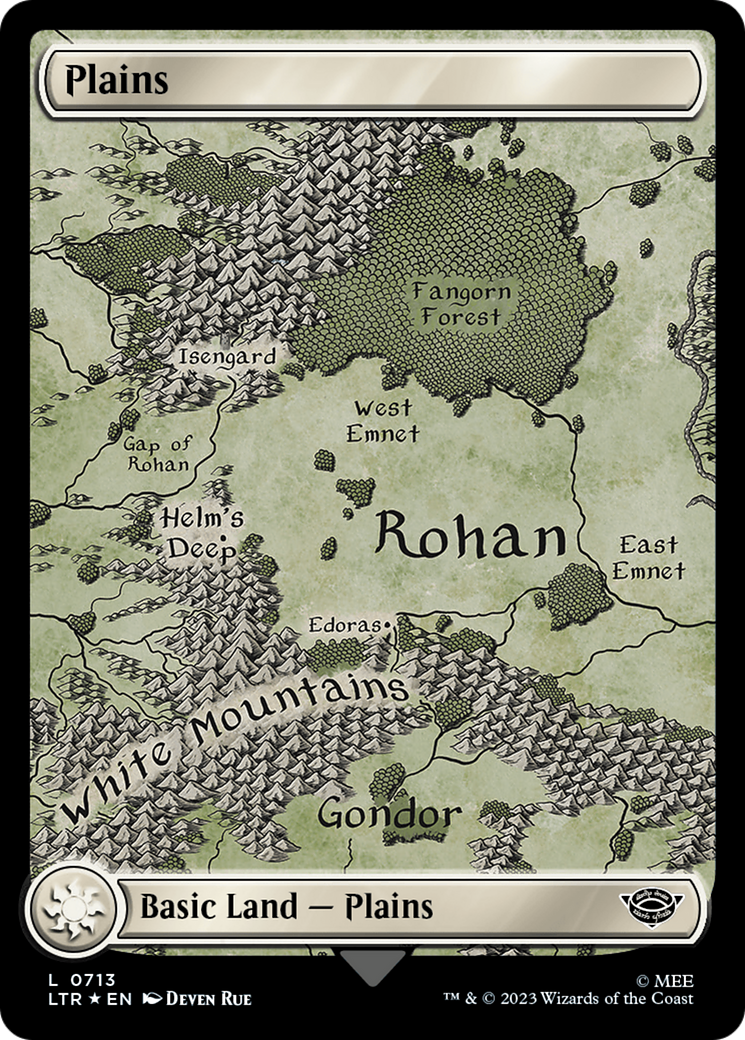 Plains (0713) (Surge Foil) [The Lord of the Rings: Tales of Middle-Earth] | Jomio and Rueliete's Cards and Comics