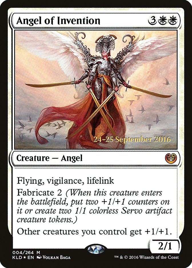Angel of Invention [Kaladesh Prerelease Promos] | Jomio and Rueliete's Cards and Comics