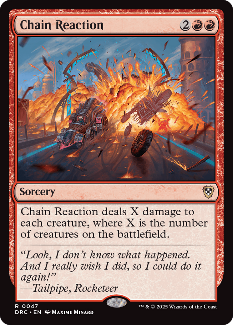 Chain Reaction [Aetherdrift Commander] | Jomio and Rueliete's Cards and Comics