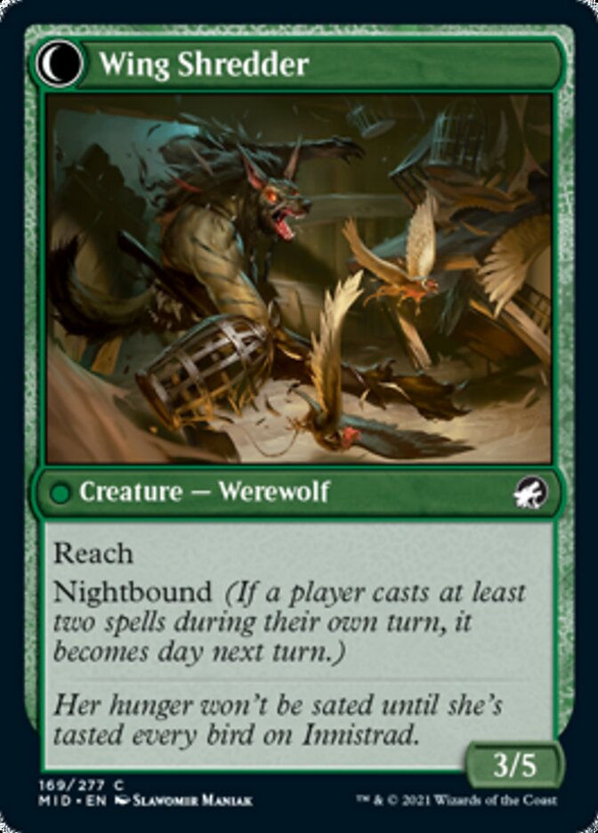 Bird Admirer // Wing Shredder [Innistrad: Midnight Hunt] | Jomio and Rueliete's Cards and Comics