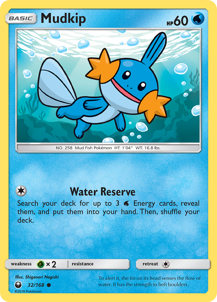 Mudkip (32/168) [Sun & Moon: Celestial Storm] | Jomio and Rueliete's Cards and Comics