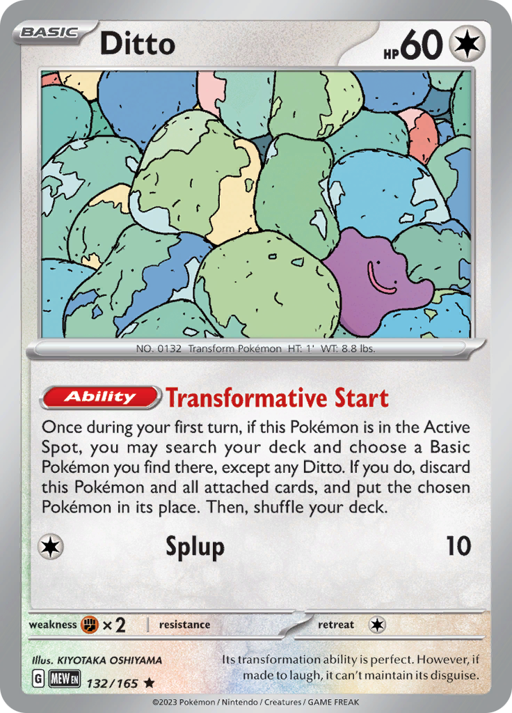 Ditto (132/165) [Scarlet & Violet 151] | Jomio and Rueliete's Cards and Comics