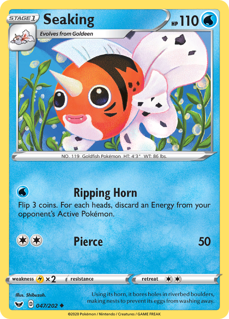 Seaking (047/202) [Sword & Shield: Base Set] | Jomio and Rueliete's Cards and Comics