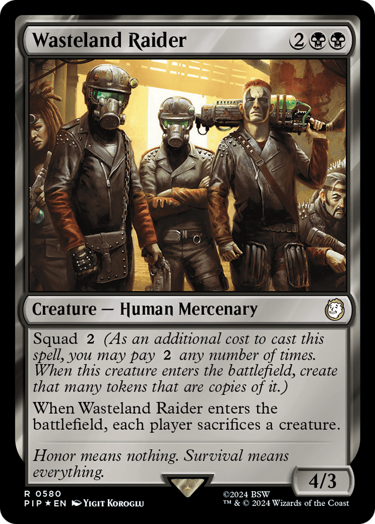 Wasteland Raider (Surge Foil) [Fallout] | Jomio and Rueliete's Cards and Comics