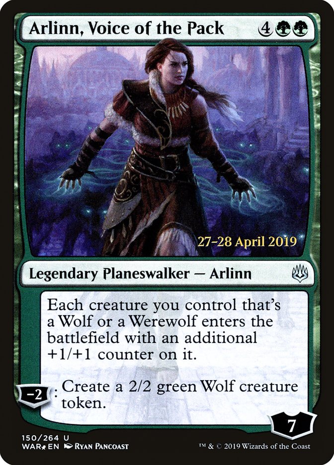 Arlinn, Voice of the Pack [War of the Spark Prerelease Promos] | Jomio and Rueliete's Cards and Comics